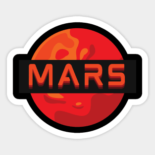 Mars Sticker